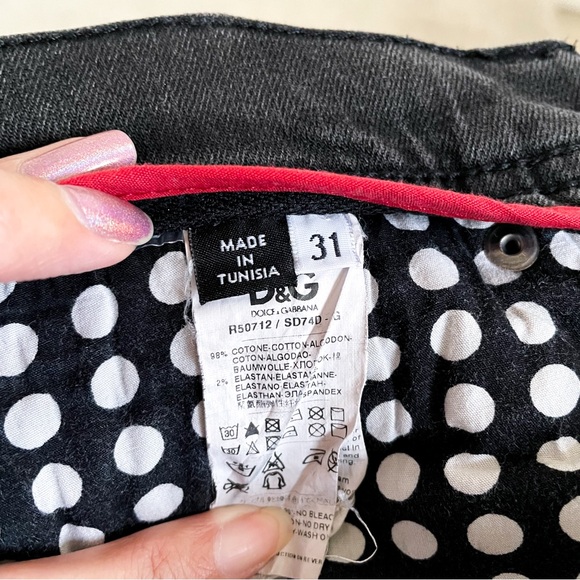 Dolce & Gabbana Audacious Distressed Skinny Jeans - Stone Washed Black, Size 31 - Picture 14 of 16